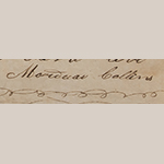 Fig. 31: Signature of Mordecai Collins from the letter in Fig. 30.