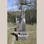 Fig. 57: Gravestone of Mordecai Collins, ca. 1864, St. John’s Pentecostal Church Graveyard, New Albany, Floyd Co., IN. Photograph courtesy of www.findagrave.com.