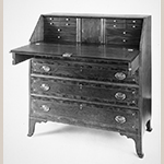 Fig. 62: Desk in Fig. 58 with fallboard open.
