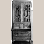 Fig. 109: Desk and bookcase possibly by Jonathan Long, ca. 1830, Davidson Co., NC. Maple with yellow pine: HOA: 95-3/8”, WOA: 45-3/4", DOA: 20". Private collection. MESDA Object Database file S-13233.