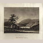 Fig. 2: “View on the Potomac, Virginia,” after William Roberts (1762–1809), 1810, engraved by Joseph Jeakes (1788–d.c.1829) and published by Colnaghi & Co., London, England. Aquatint; HOA: 15-1/4”, WOA: 19-3/4”. MESDA Acc. 3424.4; Gift of G. Wilson Douglas, Jr. and Douglas Battery Fund.