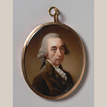 Fig. 7: “Joseph Galloway” attributed to Joseph Daniel (1760–1803) or Abraham Daniel (d.1806), ca. 1790, England. Watercolor on ivory; HOA: 2-3/8”, WOA: 1-15/16”. Collection of the Philadelphia Museum of Art, Acc. 1966-20-3; Purchased with the John D. McIlhenny Fund, 1966.