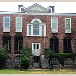 Fig. 7. Rear elevation of the Miles Brewton House, Charleston, South Carolina. Photograph by the author.