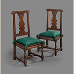 Fig. 5 Side Chair; Single Brothers’ Joinery; probably Salem, North Carolina; 1770–1775. Walnut; HOA: 41.5”; WOA: 18”; DOA: 17”. Old Salem Museums & Gardens, Acc. 416.4, on loan by the Moravian Church, Southern Province.