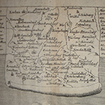 Fig. 5: Inset map of battle locations included on the print presented in Figure 4.