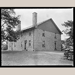 Fig. 4: Hopewell Friends Meeting House, built ca.1759 to replace the original log structure that burned in 1757, Frederick Co., VA; photograph by Frances Benjamin Johnston, 1930–1940. Collection of the Library of Congress, Prints and Photographs Division, Carnegie Survey of the Architecture of the South, LC-J7-VA-C3105 [P&P], Washington, DC.