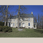 Fig. 14: Abram’s Delight, ca.1754, Winchester, VA. Built for Isaac Hollingsworth (1722–1759) and Rachel Parkins (1724–1805). Local tradition attributes the construction to master builder Simon Taylor. The western (left) side of the house is a ca.1800 addition. Winchester-Frederick County Historical Society, Winchester, VA. Photograph by the author.