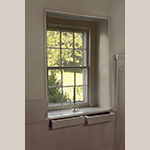 Fig. 29: Side-by-side window sill drawers in the James Barrett House (Fig. 24). Photograph by Gary Albert.