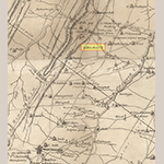 Fig. 68: Mill Creek area in southwestern Berkeley Co., VA (now WV) detailed from the map illustrated in Fig. 1. The highlighted name “L. Henshaw” corresponds to the mill at Springhill operated by William Henshaw’s son Levi (b.1769).