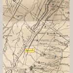 Fig. 111: Apple Pie Ridge area of northern Frederick County detailed from the map illustrated in Fig. 1. The highlighted “Lupton” name on the map corresponds to Cherry Row.