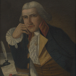 Fig. 1: Portrait of John I. Remsen, Sr. (1750–1815) by Lewis Clephan; New York, NY; 1788. Oil on canvas; HOA: 21-1/2”; WOA: 19-1/2". Museum of the City of New York, New York, Acc. 52.260.1. Gift of Miss Elizabeth Remsen. MESDA Object Database file NN-128.