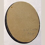 Fig. 7: Inscription "G.W. Ladd pinxt" on paper backing of miniature portrait shown in Fig. 4.