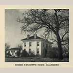 Fig. 16: Clanmore, completed in 1845 by John Christopher Columbus Feaster (1819–1899), Fairfield County, SC. Image reproduced from "Our Heritage," a guidebook of Fairfield County homes, circa 1949, p. 28.