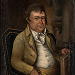 Fig. 6: Portrait of Zachariah Berry Sr. (1749–1845) by Lewis Clephan; Prince George’s County, MD, or Washington, DC; c. 1810. Oil on canvas; HOA: 35-1/4”; WOA: 26”. MESDA Collection, Acc. 6040.1. Gift of Thomas Benjamin Berry on behalf of his father, James Belt Berry III.