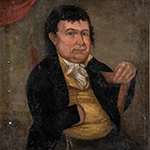 Fig 7: Portrait of Zachariah Berry Sr. (1749–1845) by Lewis Clephan; Prince George’s County, MD or Washington, DC; c. 1800. Oil on canvas; HOA: 33”; WOA: 25-1/2”. MESDA Collection, Acc. 6041.1. Gift of Claiborne B. Beall in memory of Otho T. Beall Jr.