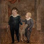 Fig 8: Portrait of Zachariah Berry’s Sons (probably Zachariah Berry Jr., 1785–1859, and Washington Berry, 1790–1856) attributed to Lewis Clephan; Prince George’s County, MD or Washington, DC; c. 1795–1800. Oil on canvas; HOA: 33”; WOA: 25”. MESDA Collection, Acc. 6041.2. Gift of Claiborne B. Beall in memory of Otho T. Beall Jr.