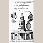 Fig. 20: Image of St. Philip’s Church (1723-1835) printed in Gentleman’s Magazine; unknown artist; London, England; 1753. Ink on paper; HOA: 7-3/4”, WOA: 4-1/2”. Private collection; MRF 2034.