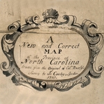 Fig. 2: Detail of cartouche on the Moseley-Cowley manuscript map (Figure 1).