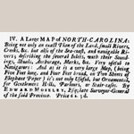 Fig. 5: Advertisement for the published Moseley map; 9 September 1737; Virginia Gazette; Williamsburg, VA.