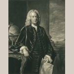 Fig. 14: "HIS EXCELLENCY ARTHUR DOBBS ESQ"; engraved by James McArdell after a painting by William Hoare; London, England; 1750-1754. Ink on paper; HOA: 17-3/4”, WOA: 13-1/2”. MESDA Acc. 2024.186.