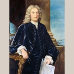 Fig. 18: Portrait of Arthur Dobbs copied from the 1752 painting by William Hoare; unknown artist; late-19th or early-20th century. Collection of the NC Museum of History, Acc. H.1990.146.1.